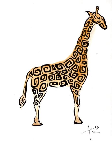 Tribal Pattern Giraffe Clipart Best