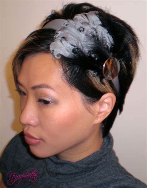 Hairstyle Review And Pictures Cool Feathered Headband Hairstyle For Girls