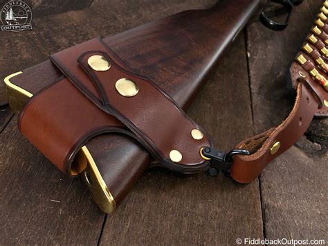 No Drill Harnessed Rifle Sling Rlo Custom Leather Fiddleback Outpost