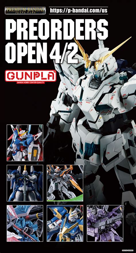 Gunpla Pre Orders Open Apr 2