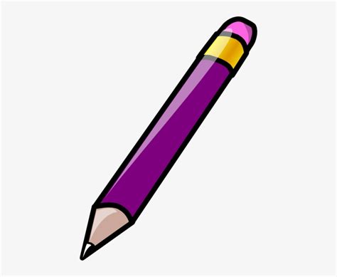 Pencil Clip Art At Clker Com Vector Clip Art Online Purple Pencil