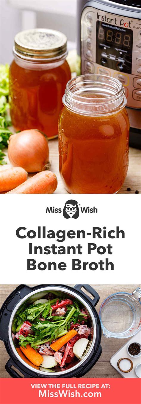 This bone broth recipe doesn't make bone broth that gels, but it is still full of nutrition. Healing Collagen-Rich Instant Pot Bone Broth (Keto ...