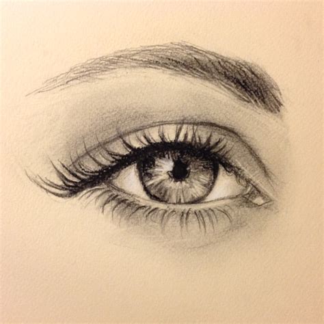 Sketch a simple eye outline. Eye Drawing by Chan | We Heart It
