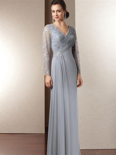 Find sleeve inspiration our blog with shimmery motifs. Long Sleeve Chiffon Mother of the Bride Lace Dresses Pant ...