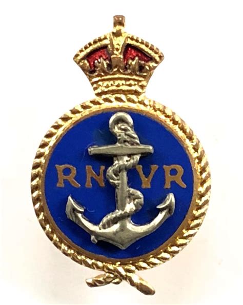 Sally Bosleys Badge Shop Royal Navy Volunteer Reserve Rnvr Lapel Badge