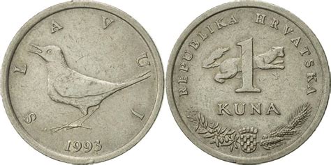 Croatia Kuna 1993 Copper Nickel Zinc Km91 European Coins