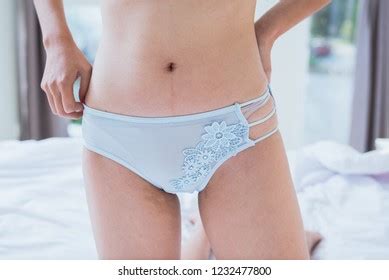 Sexy Woman Nude Blue Underwear On Stock Photo Shutterstock
