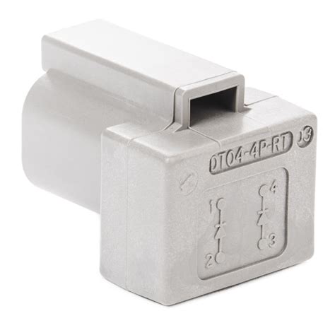 Dt04 4p Rt03 Dt Series 4 Pin Receptacle 2 Molded In Diodes Mur4