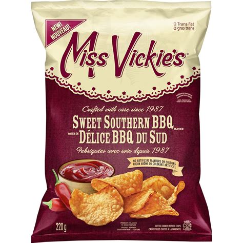 Miss Vickies Kettle Cooked Sweet Southern Bbq Potato Chips Walmart