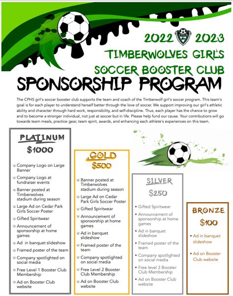 Old Sponsorship Program — Cphs Girls Soccer Booster Club