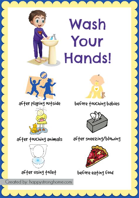 Handwashing Routines Chart Free Printable Good Habits For Kids