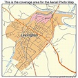 Aerial Photography Map of Lexington, VA Virginia