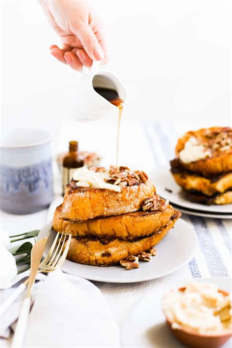 Pumpkin Spice French Toast With Whipped Maple Butter College Housewife