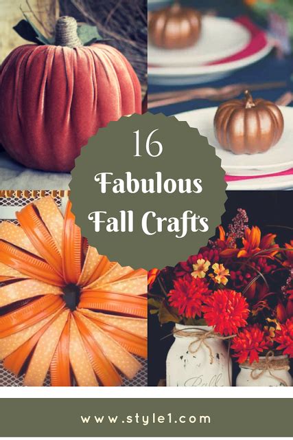 Anyone can follow the tutorials and create these lovely do it yourself decorations for your own home. 16 Fabulous Do-It-Yourself Fall Crafts | Fall crafts, Fall crafts diy, Fall decor diy