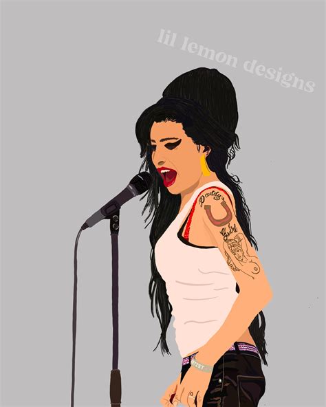 Amy Winehouse Wall Art Print Etsy France