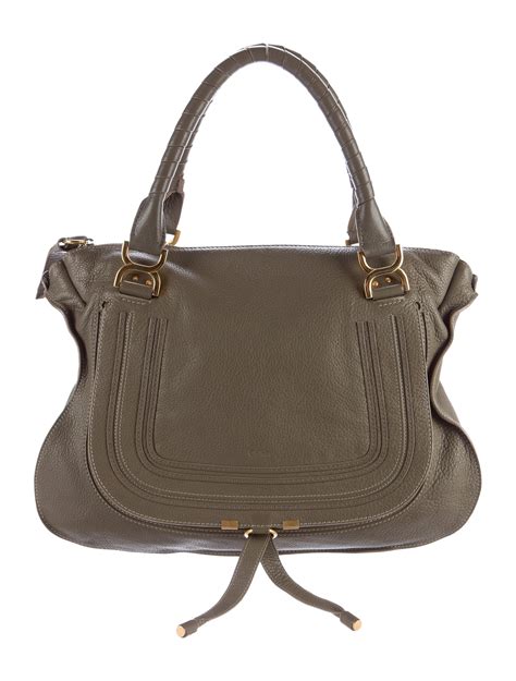 Chloé Large Marcie Satchel Green Satchels Handbags Chl58204 The