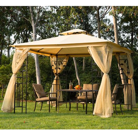 Outsunny 3 X 3m Patio Garden Metal Gazebo Marquee Tent Canopy Shelter Pavilion 5060348505907 Ebay
