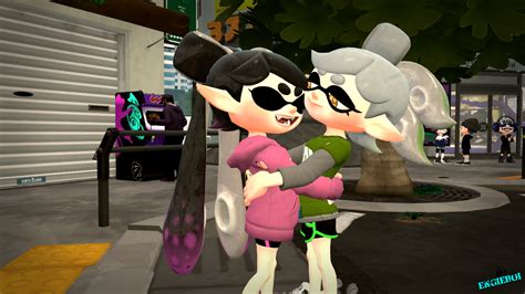 Splatoon Callie Hug Marie By Deekystj0hn On Deviantart