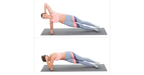 Elbow Plank With A Twist Right Plank Challenge Workout Popsugar