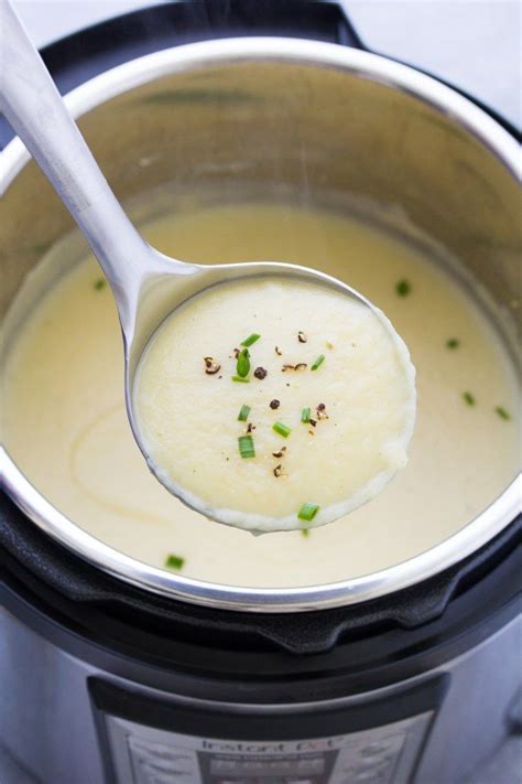 This Creamy Instant Pot Potato Leek Soup Is Easy To Make With Just A Few Ingredients A Healthy