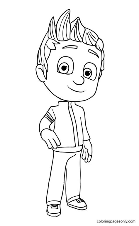 Connor Pj Masks Coloring Page Free Printable Coloring Pages