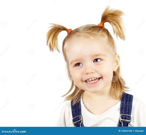 Portrait Of The Happy Smiling Child Stock Image Image Of Brown