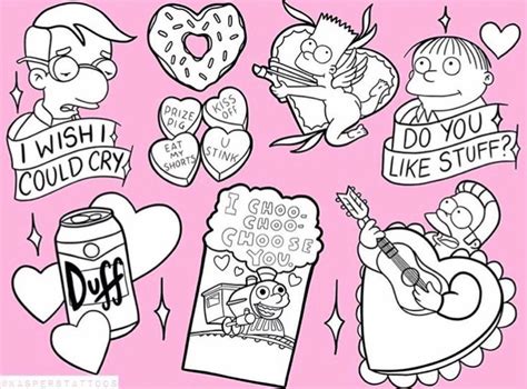 The Simpsons Tattoos Valentines Day Tattooinfographic Simpsons