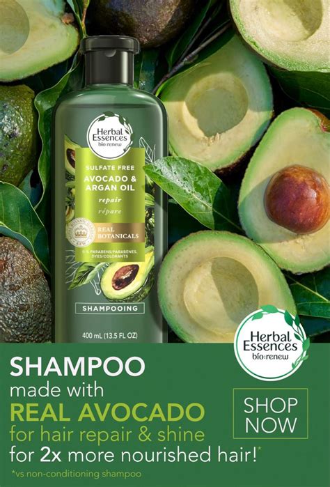 Herbal Essences Avocado And Argan Oil Sulfate Free Shampoo 135 Fl Oz