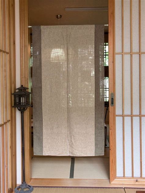 Noren Japanese Hanging Curtain Coffee Brown 85150cm Made In Japan