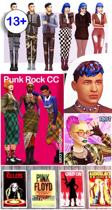 Sims 4 Punk Cc Pieces You Need To Have Punk Clothes Hair And More