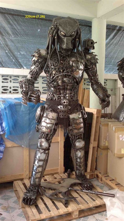 Life Size Predator Figure Statue Sculpture Predator Tables Scrap