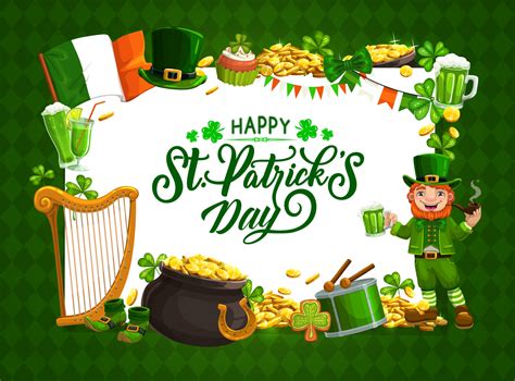 St Patrick Day Irish Holiday Celtic Luck Symbols 16539123 Vector Art