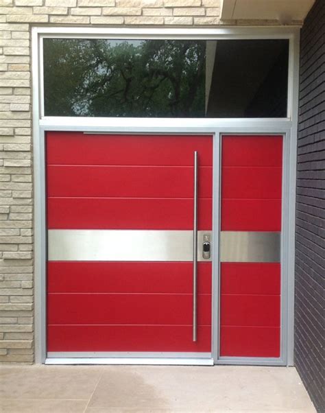 Check spelling or type a new query. Red and Stainless Steel Pivot Door - Portella