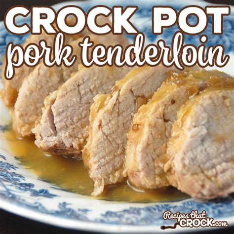 Slice pork tenderloin and serve each slice with cherry sauce in the slow cooker, garnishing with parsley if desired. Crock Pot Pork Tenderloin Slow Cooker Recipe - Recipes ...