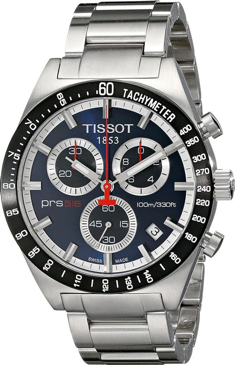 Tissot Mens T0444172104100 Prs516 Blue Chronograph Dial Watch Tissot