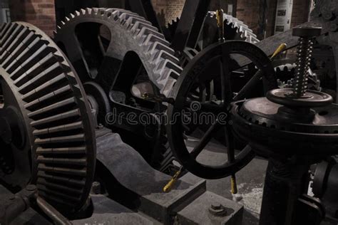 Vintage Old Rotary Machine Heavy Industry And Machine Building Stock