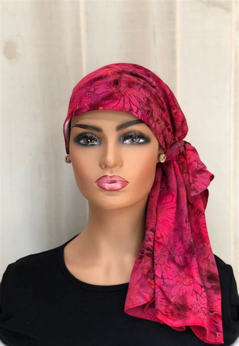 Pre Tied Head Scarf For Women With Hair Loss Cancer Ts Headwraps