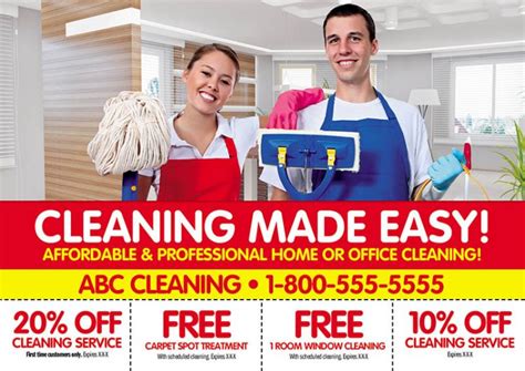 Awesome Cleaning Business Postcards You Can Send