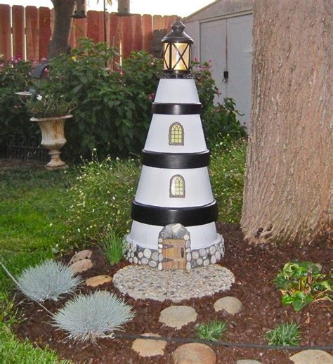 5 Easy Steps To Create A Diy Clay Pot Lighthouse Ideas The Owner