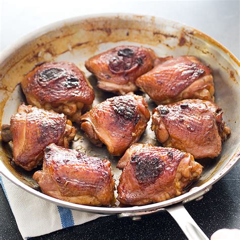 1 teaspoon garlic, minced to a paste. Video: Mahogany Chicken Thighs - America's Test Kitchen