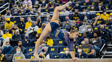 Natalie Wojcik And Wolverines Gymnastics Seeking Back To Back Titles