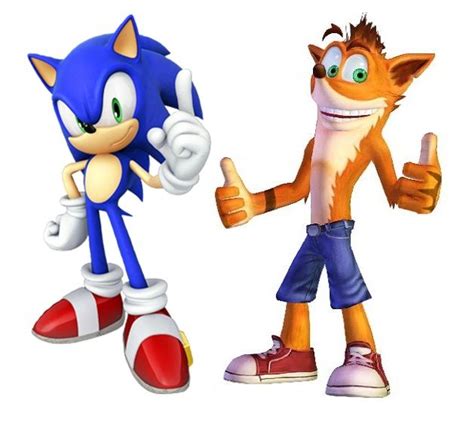 Sonic The Hedgehog And Crash Bandicoot Personajes De Videojuegos