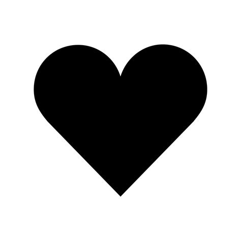 Black Heart Icon Png Cutout Png And Clipart Images Citypng Images And Photos Finder