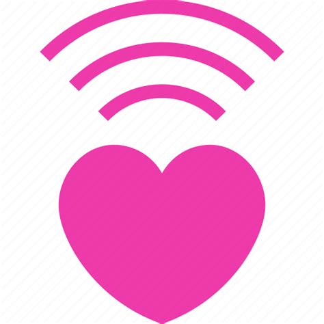 Internet Love Radio Valentine Wifi Wireless Icon