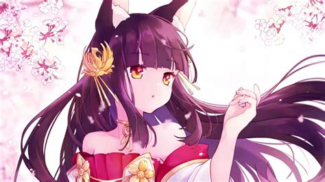 Nagato Azur Lane Cherry Blossom Live Wallpaper Wallpaperwaifu