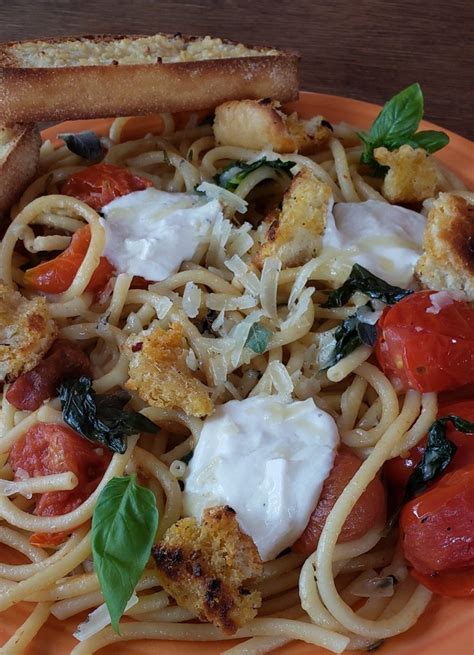 Cherry Tomato Summer Pasta With Lemony Croutons Recipe The Free