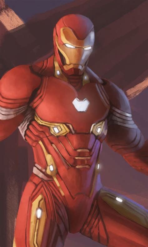 Iron Man Nanosuit Avengers Infinity War Fan Art 480x800 Wallpaper