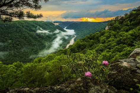 Beauty Mountain New River Gorge West Virginia By Randell Sanger