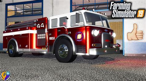 Fs19 Fire Truck 245000 American Firetruck Farming Simulator 19