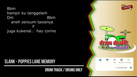 slank poppies lane memory drums only [chord gitar and lirik] youtube